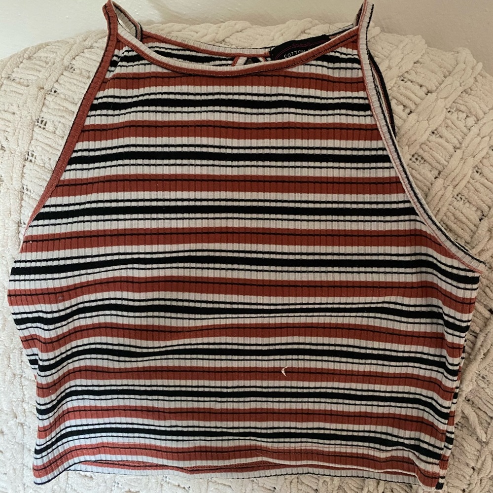Striped crop top